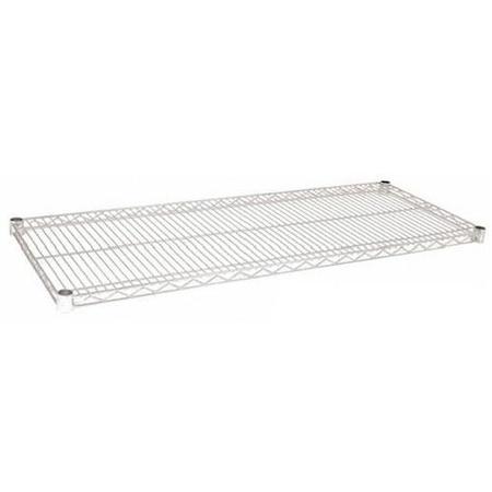 OLYMPIC 14 in x 72 in Chromate Finished Wire Shelf J1472C